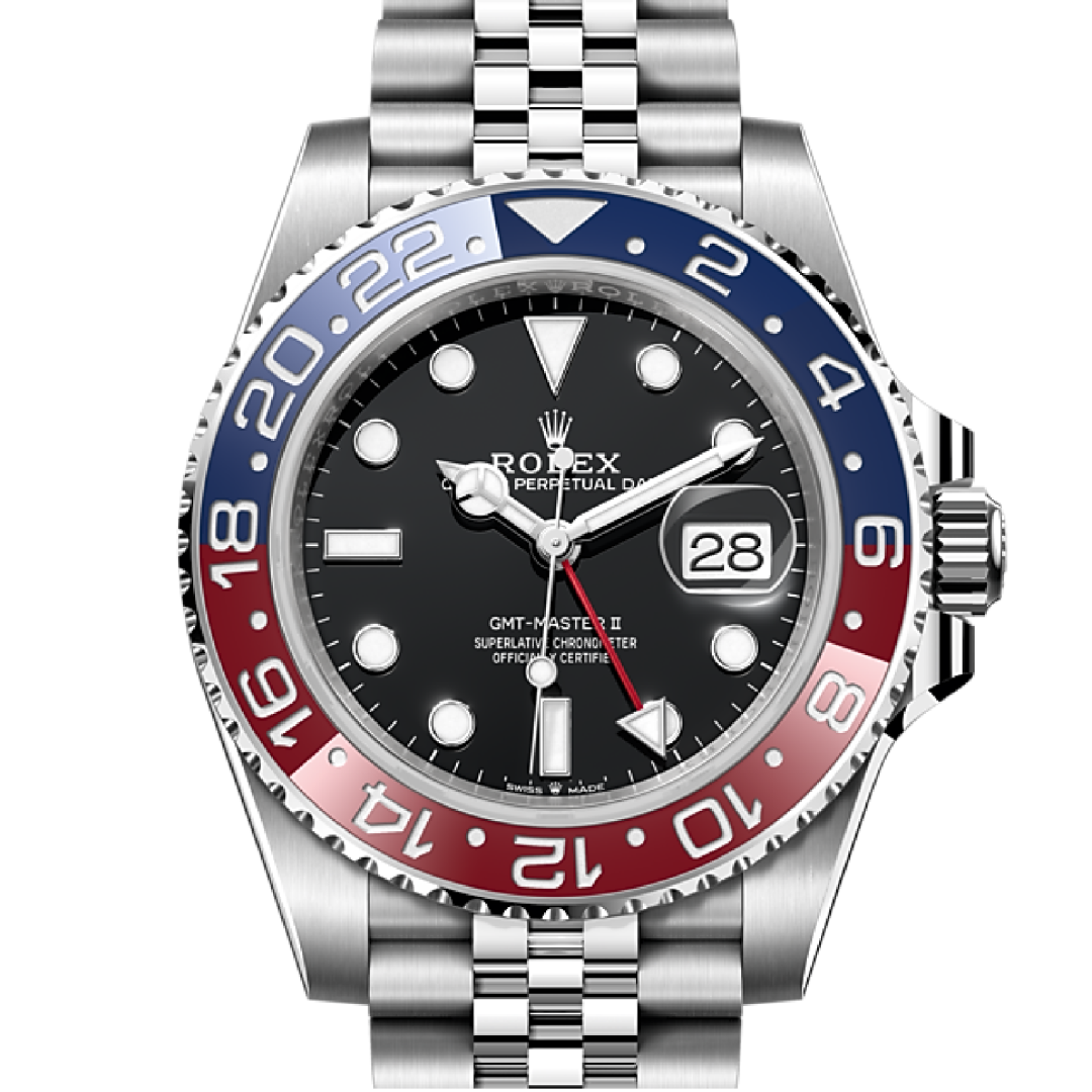 Rolex GMT-MASTER II Oyster, 40 mm, Oystersteel M126710BLRO-0001